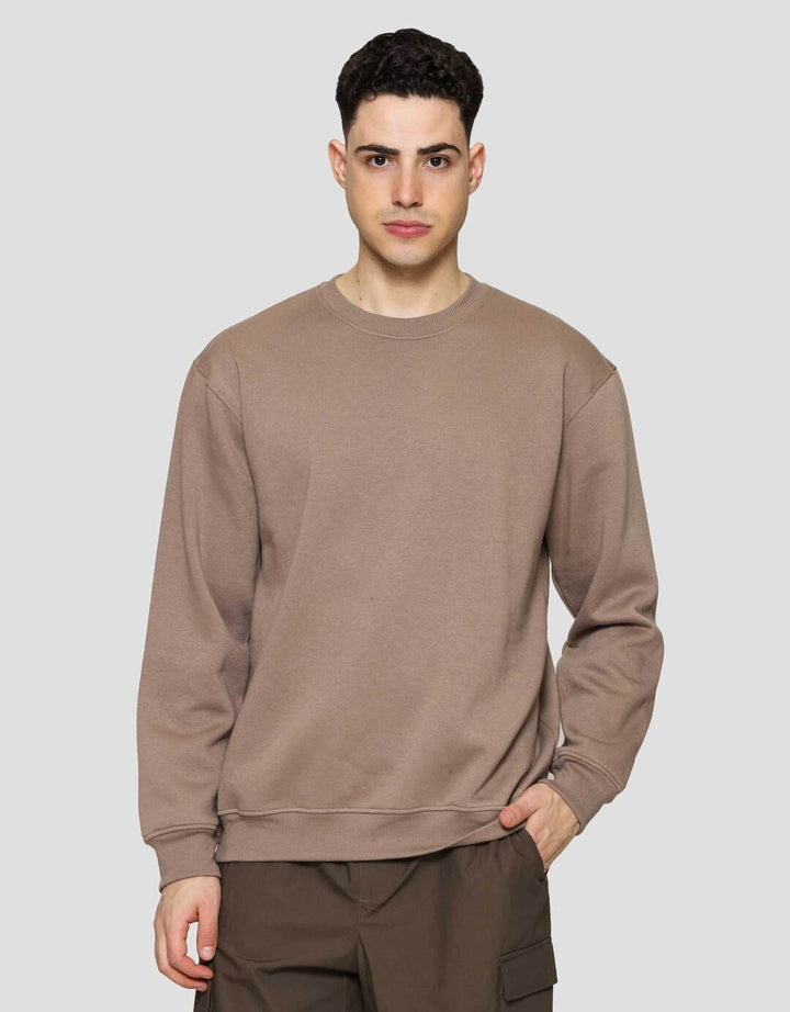 Nevada Basic Fleece With Sleeve Embro Sweater Pria