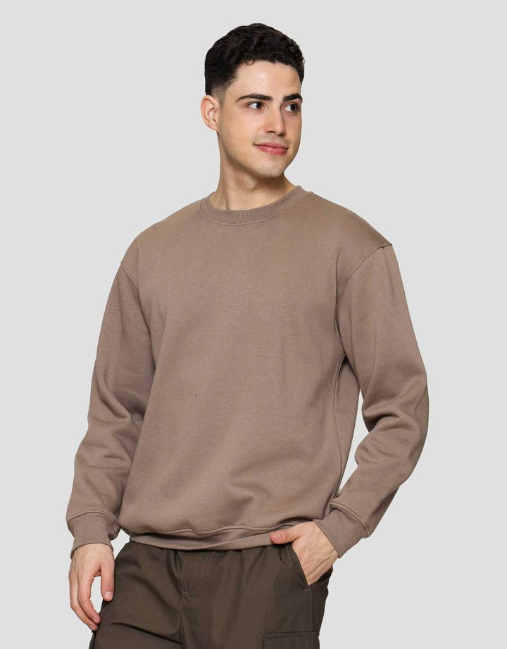 Nevada Basic Fleece With Sleeve Embro Sweater Pria