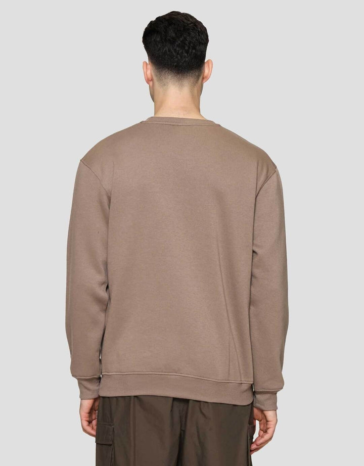 Nevada Basic Fleece With Sleeve Embro Sweater Pria