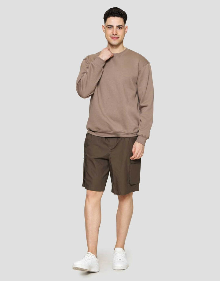 Nevada Basic Fleece With Sleeve Embro Sweater Pria