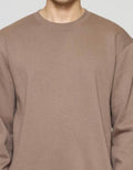 Nevada Basic Fleece With Sleeve Embro Sweater Pria
