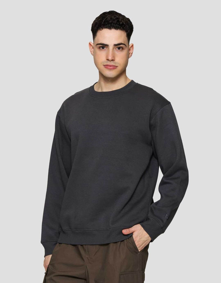 Nevada Basic Fleece With Sleeve Embro Sweater Pria