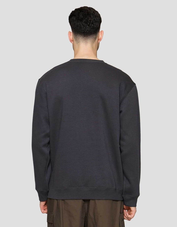 Nevada Basic Fleece With Sleeve Embro Sweater Pria