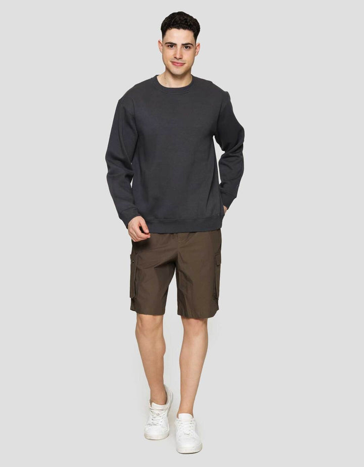 Nevada Basic Fleece With Sleeve Embro Sweater Pria