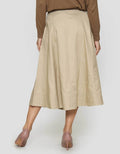 St. Yves Cotton Twill Panel Rok Mini Wanita