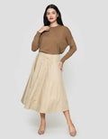 St. Yves Cotton Twill Panel Rok Mini Wanita