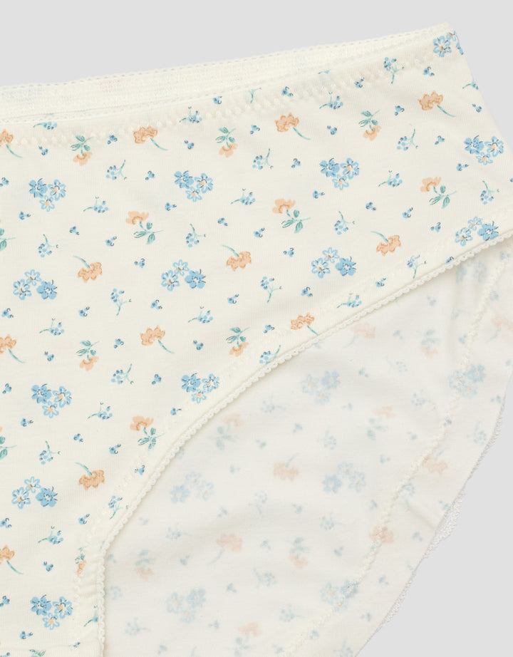 Nevada Midi Print Flower With Back Lace Celana Dalam Wanita