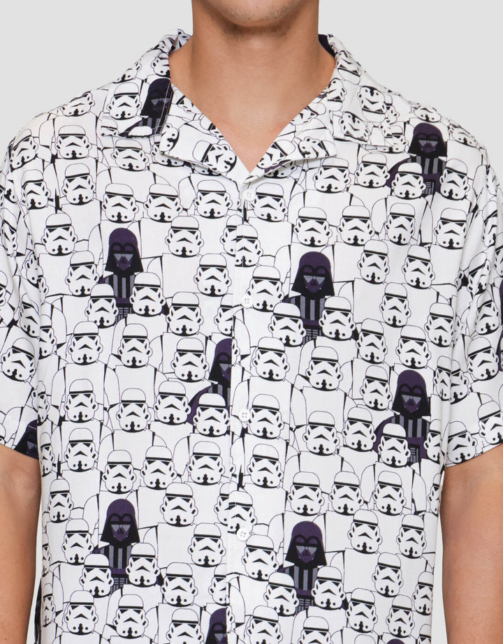 Star Wars Cuban Shirt Stormtrooper Kemeja Pria