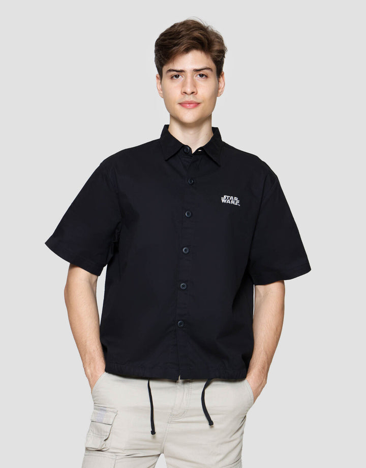 Star Wars Darth Vader And Stormtrooper Back Print Kemeja Pria