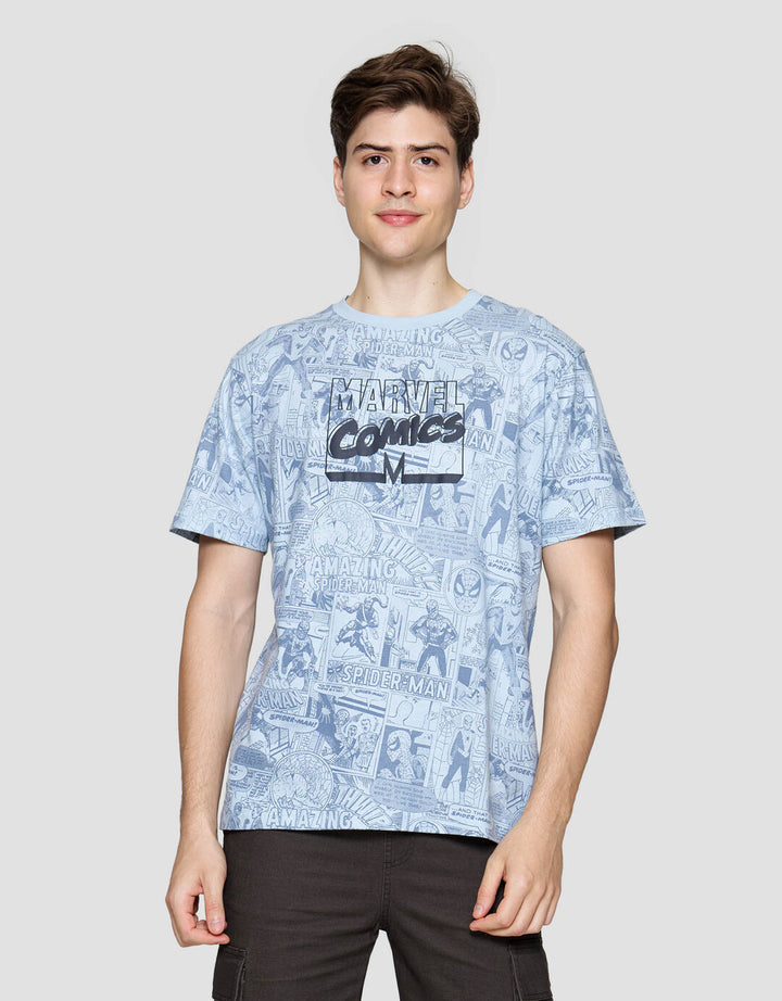 Marvel Comics Kaos Lengan Pendek Pria