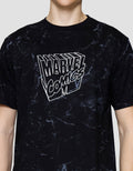 Marvel Comics Washing Effect Kaos Lengan Pendek Pria