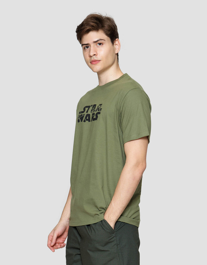 Star Wars Front Back Portrait Kaos Lengan Pendek Pria