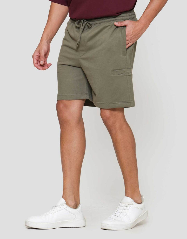 Nevada Knit Baggy Fit Horizontal Side Pocket Celana Pendek Pria