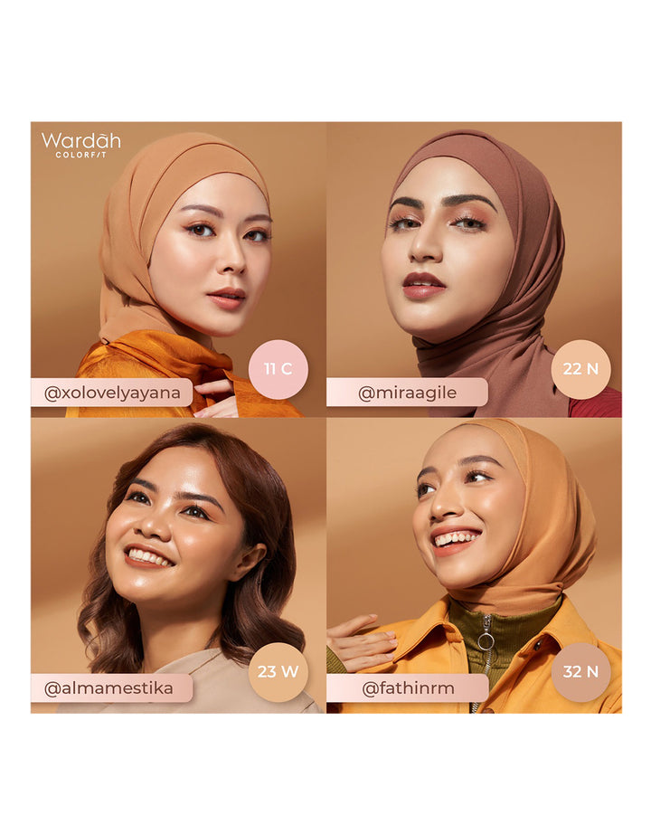 Wardah Colorfit Perfect Glow Cushion Linen 15 G