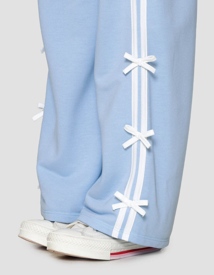 Nevada Stripe Aplikasi Pita Celana Panjang Anak Perempuan