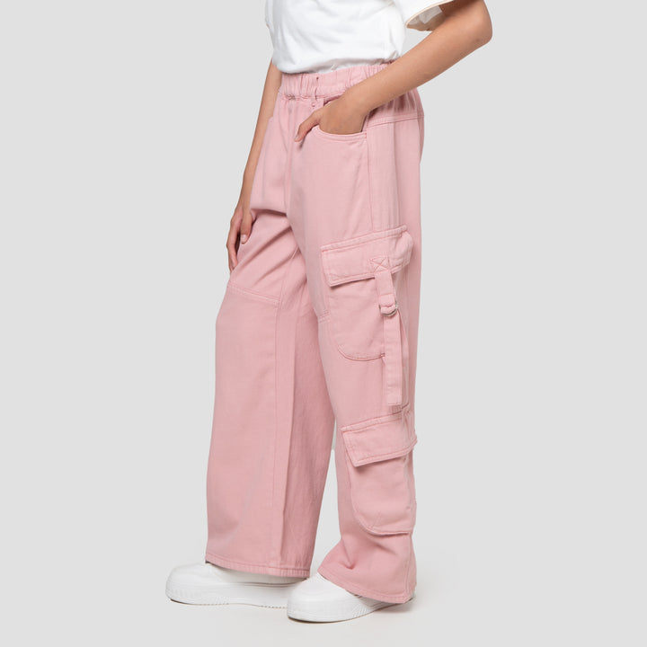 Nevada 4 Kantong Paperbag Waist Celana Denim Anak Perempuan