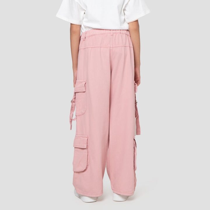 Nevada 4 Kantong Paperbag Waist Celana Denim Anak Perempuan