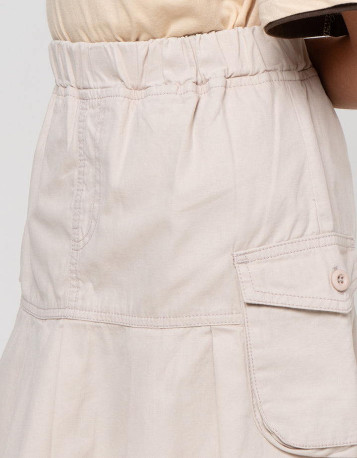 Nevada Lipit Kantong Kargo Celana Rok Anak Perempuan