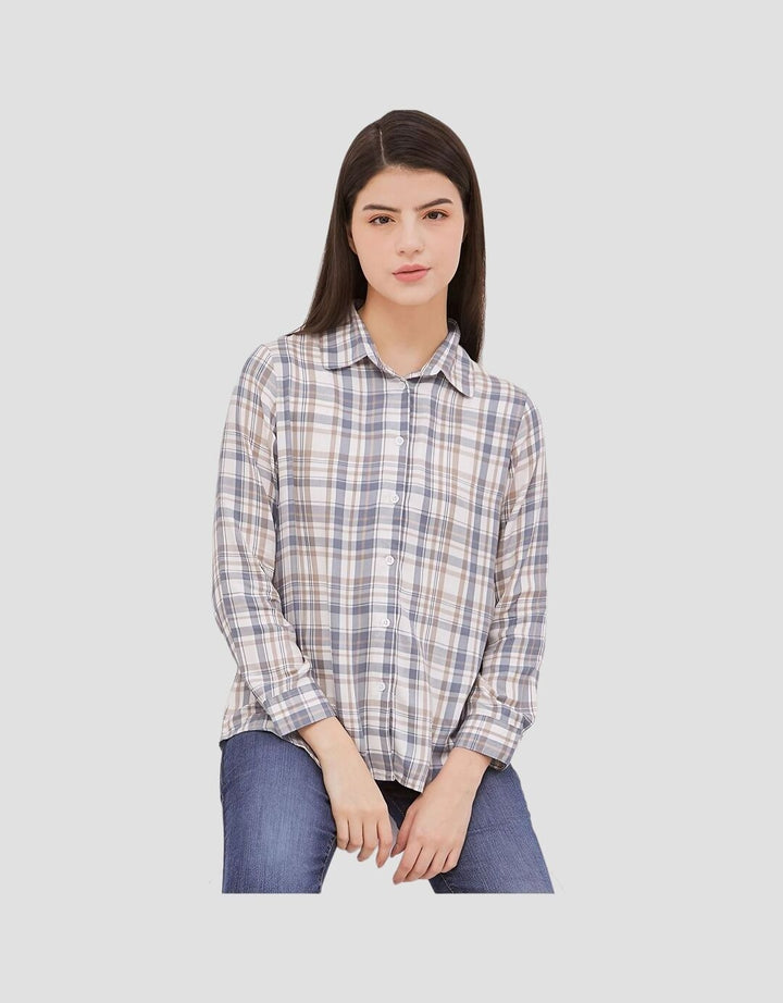 Dust Comfease Kemeja Kotak Rumika Wanita