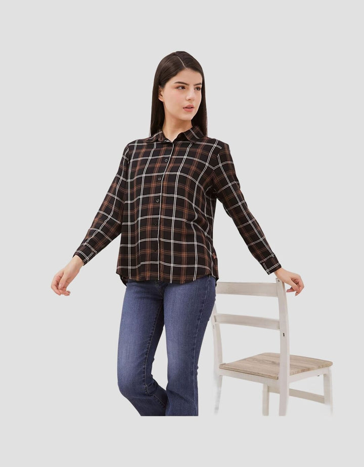 Dust Comfease Kemeja Kotak Rumika Wanita