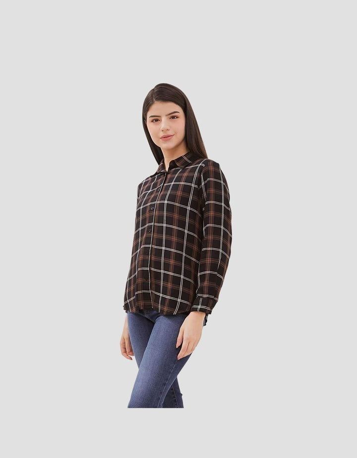 Dust Comfease Kemeja Kotak Rumika Wanita