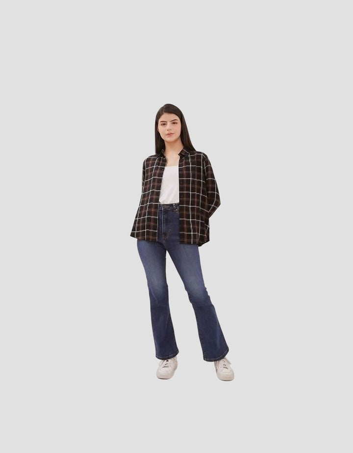 Dust Comfease Kemeja Kotak Rumika Wanita