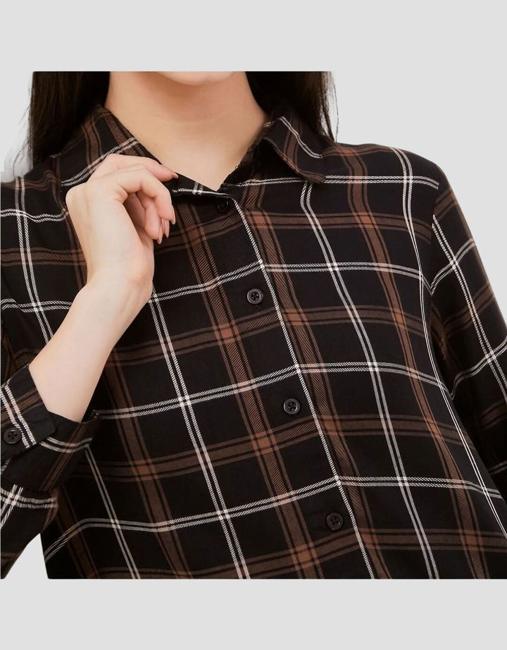 Dust Comfease Kemeja Kotak Rumika Wanita