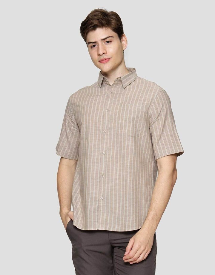 Cole/ Stripe Cotton Kemeja Pria