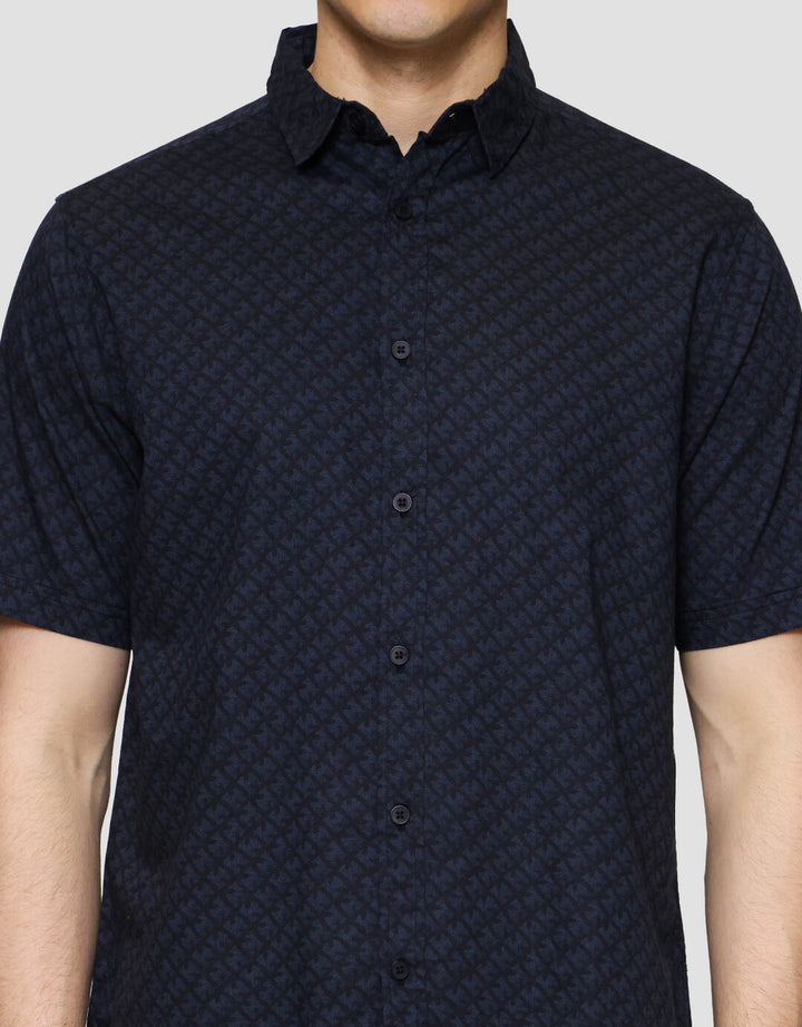 Cole Aop Cole Ssaopcole Kemeja Lengan Pendek Pria