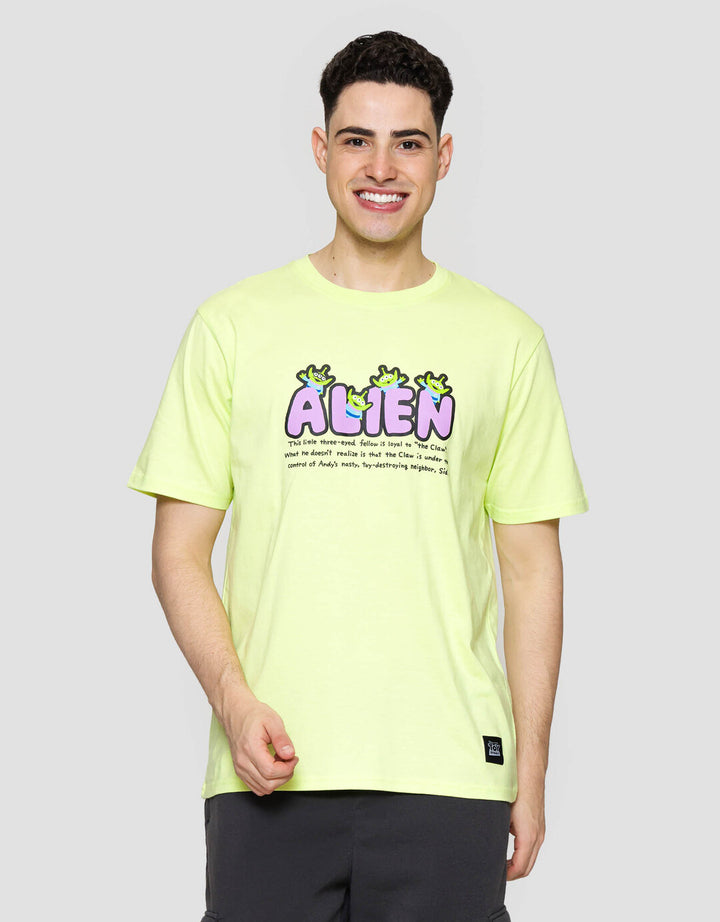 Disney Alien Wording Kaos Lengan Pendek Pria
