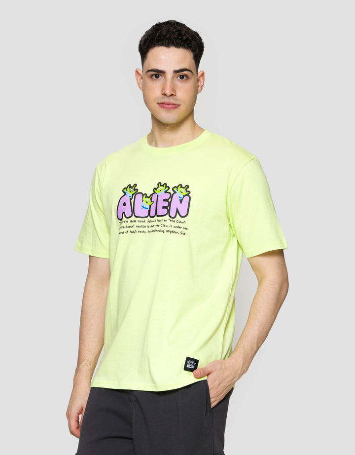 Disney Alien Wording Kaos Lengan Pendek Pria