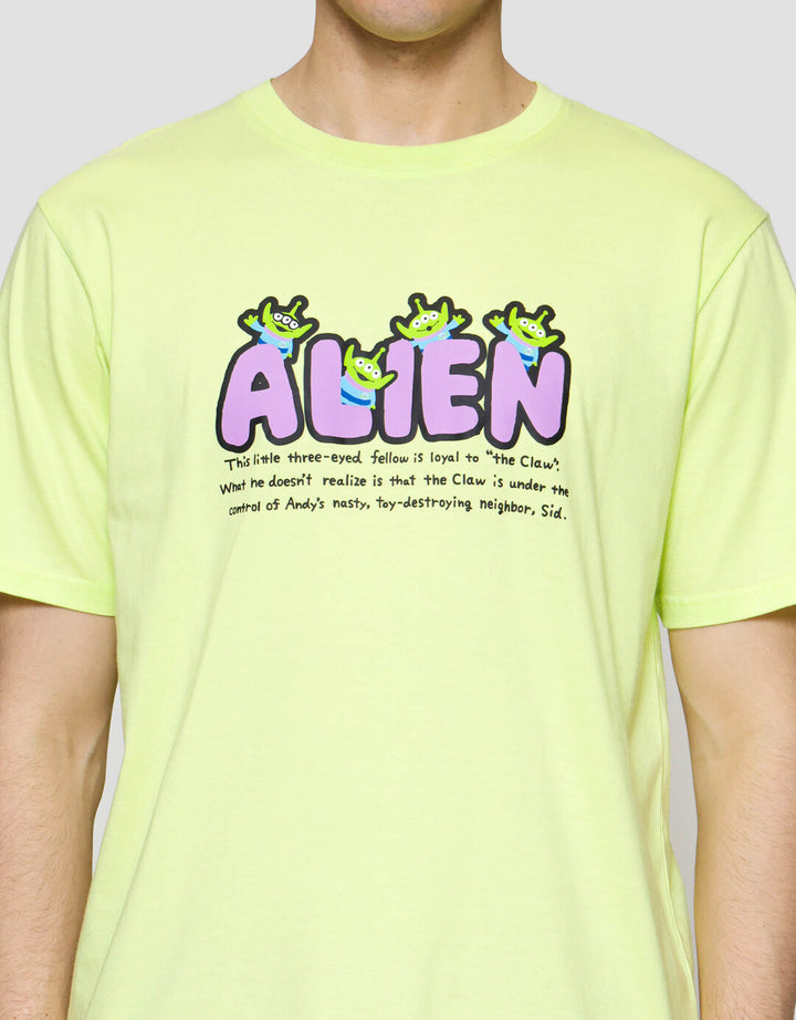 Disney Alien Wording Kaos Lengan Pendek Pria