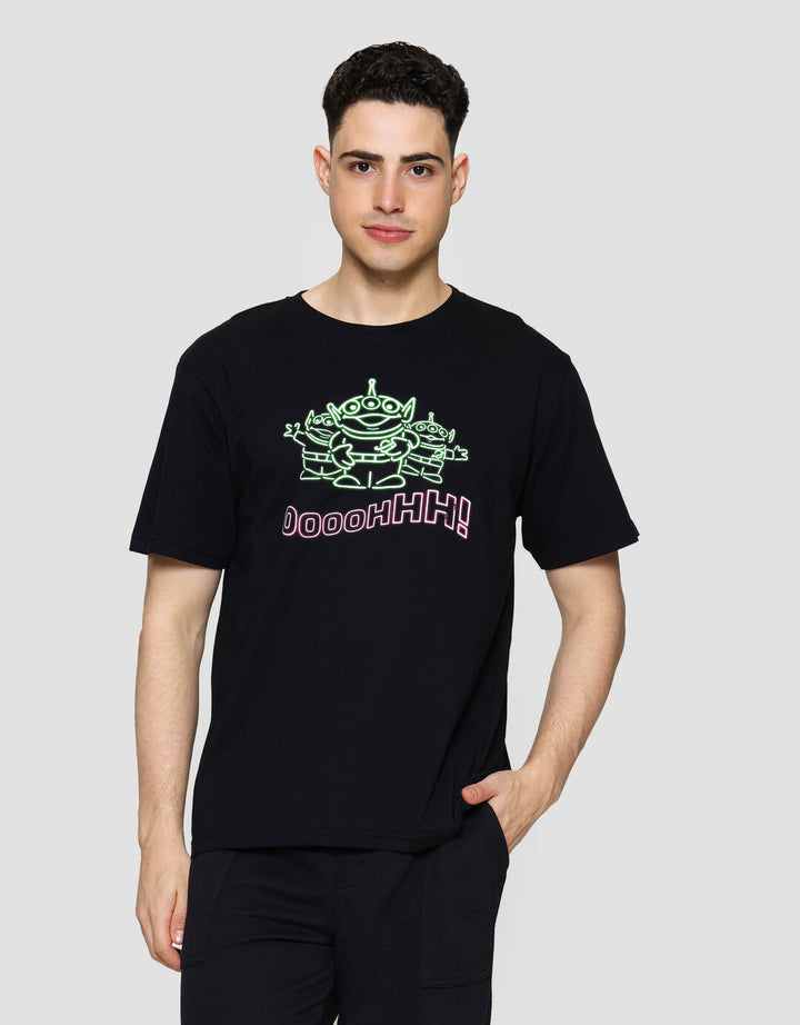 Disney Alien Ooh Glow Like Kaos Lengan Pendek Pria