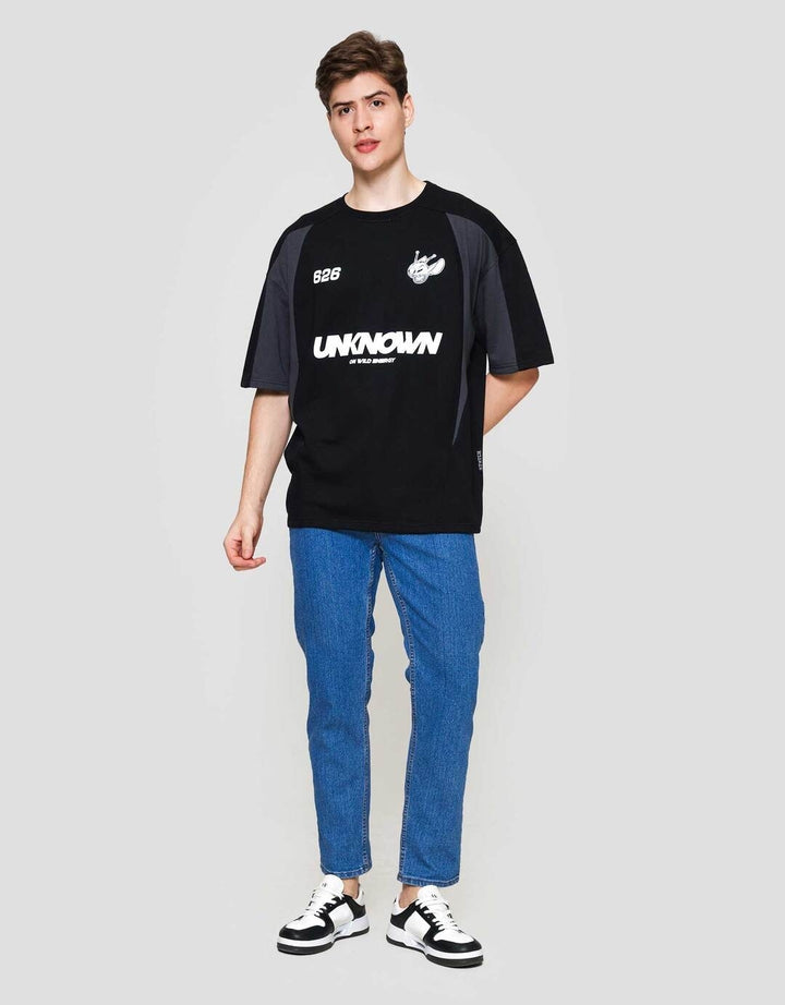 Disney Ts Os Stitch Cut & Sewn Kaos Lengan Pendek Pria