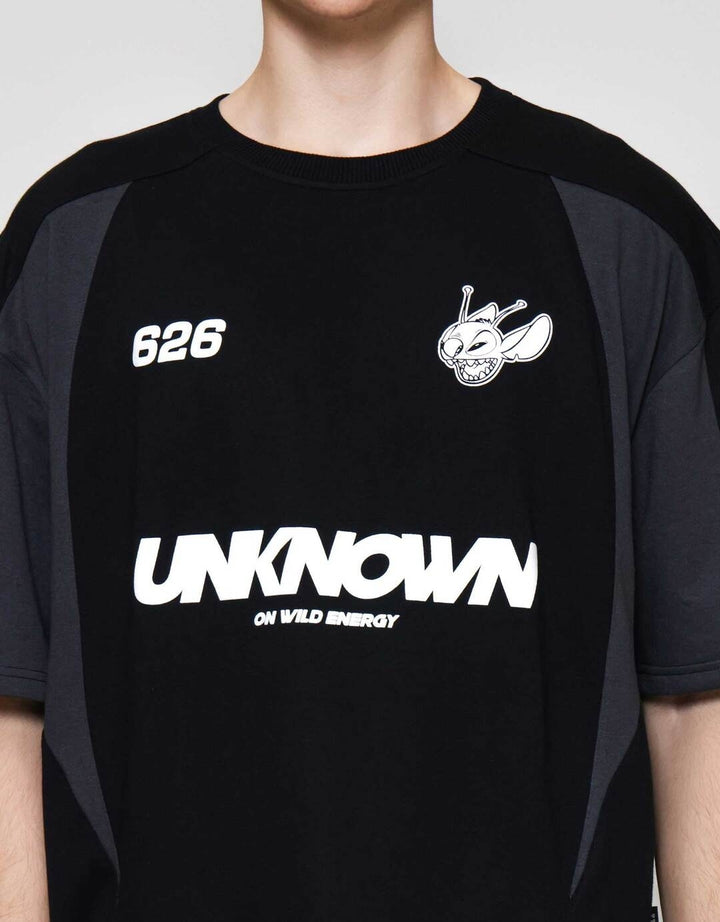 Disney Ts Os Stitch Cut & Sewn Kaos Lengan Pendek Pria