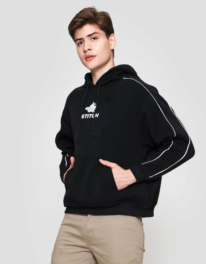 Disney Hoodie Pipping Stitch Jaket Pria