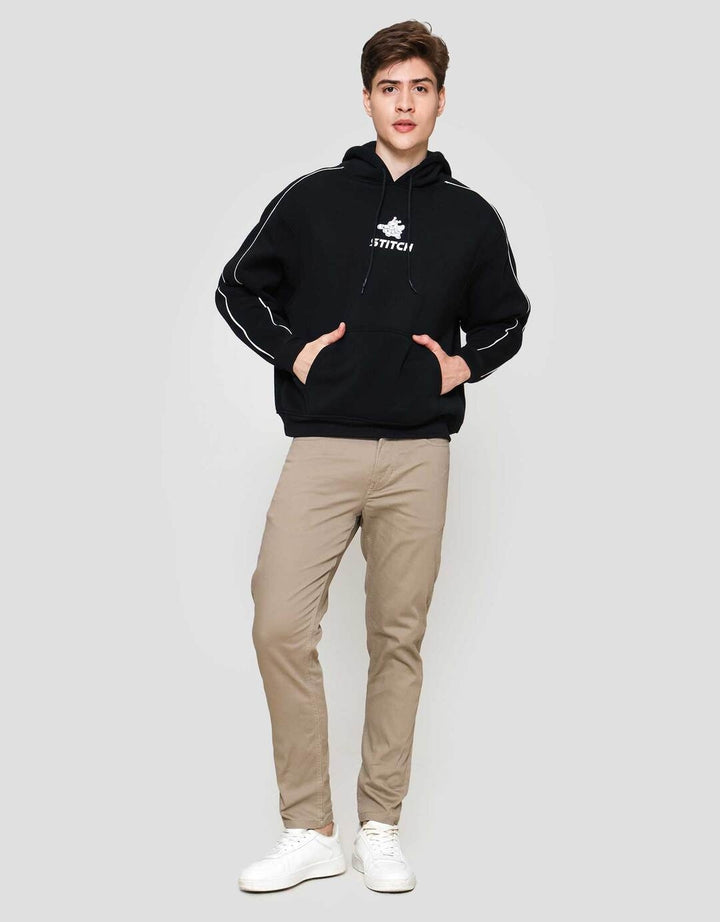 Disney Hoodie Pipping Stitch Jaket Pria