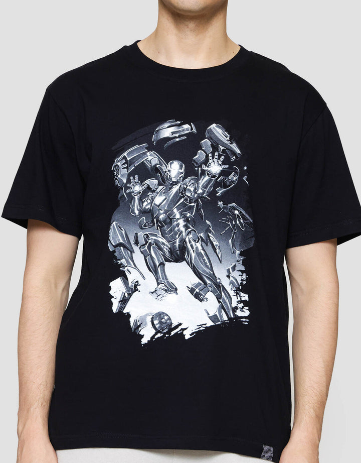 Character Transformers Iron Man Wearing Custome Kaos Pria