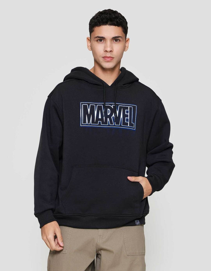 Marvel Logo Glow Like Jaket Hoodie Pria