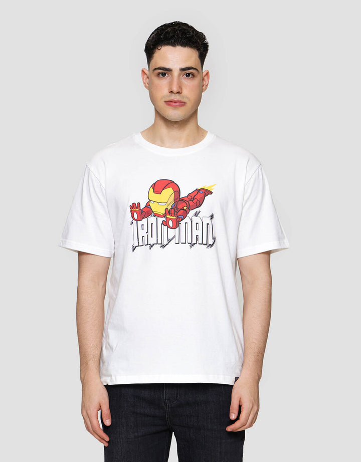 Character Transformers Iron Man Flying Chibi Kaos Pria