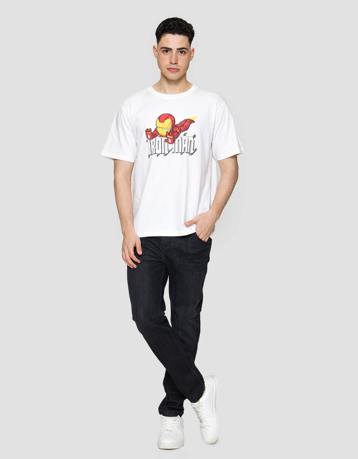 Character Transformers Iron Man Flying Chibi Kaos Pria
