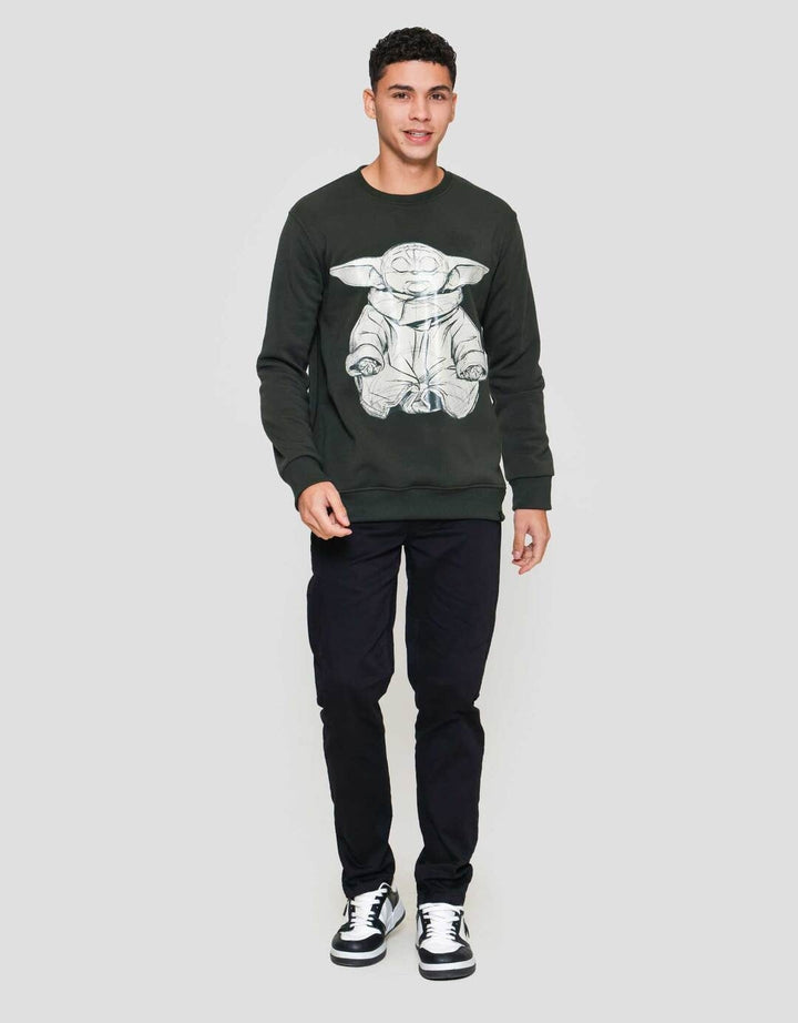 Star Wars Sweatshirt Grogu Sweater Pria