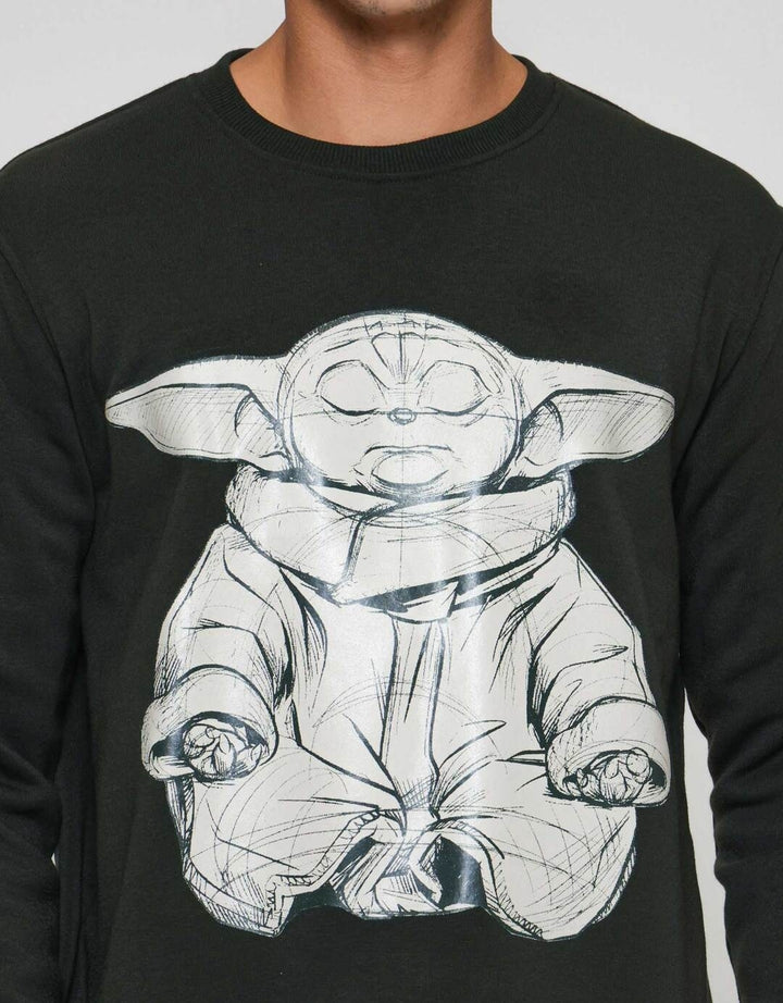 Star Wars Sweatshirt Grogu Sweater Pria