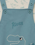 Little M Knit Team Dino Jumpsuit Overall Anak Laki-laki