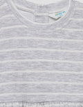 Little M Textured Salur Midi Dress Anak Perempuan