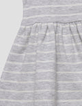 Little M Textured Salur Midi Dress Anak Perempuan