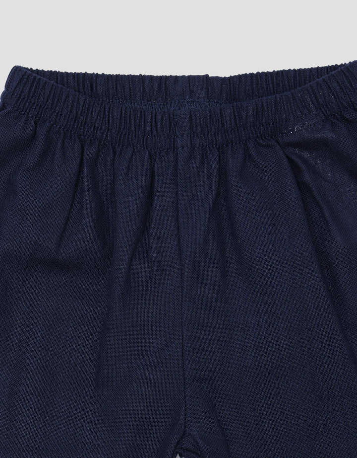 Little M Polo Lacoste Short Jangkar Setelan Anak Laki-laki