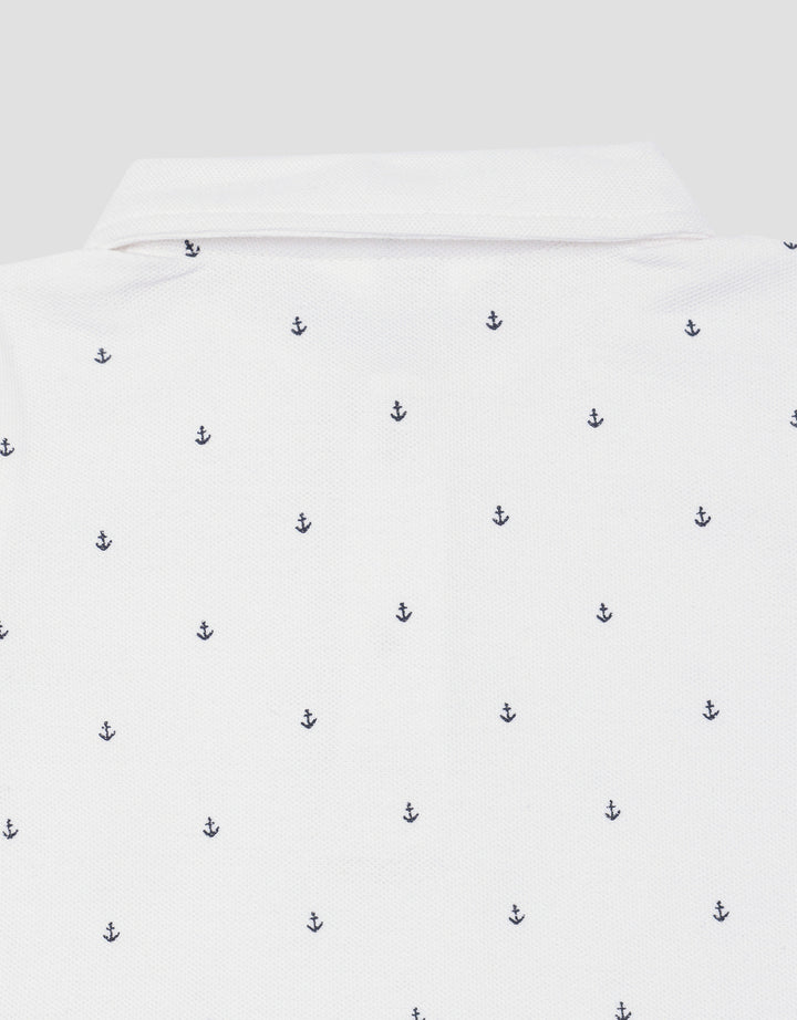 Little M Polo Lacoste Short Jangkar Setelan Anak Laki-laki