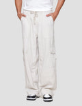 Nevada Loose Fit Wide Leg Texture Celana Cargo Pria