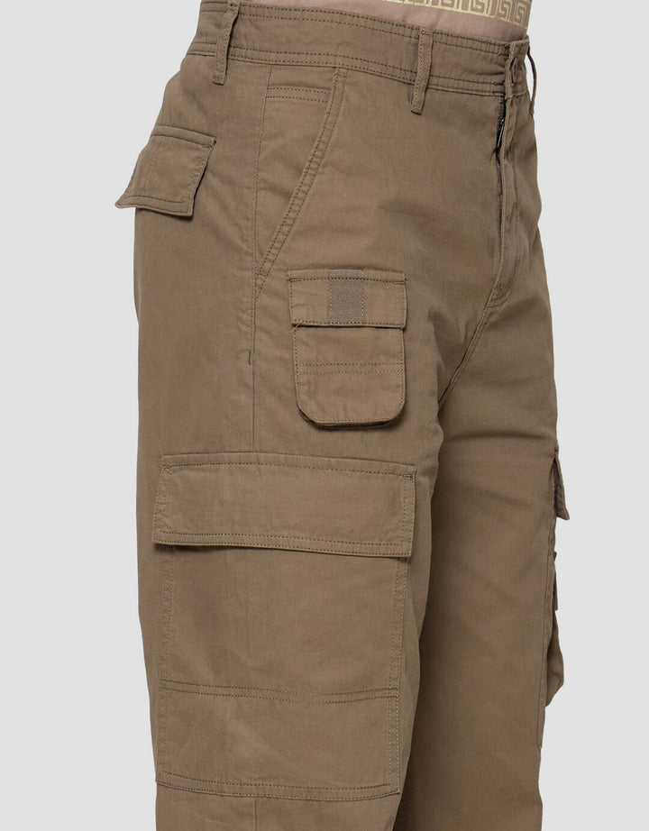 Nevada Loose Fit Multiple Pocket Celana Panjang Cargo Pria